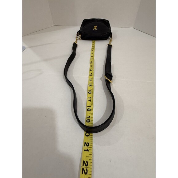Vintage Paloma Picasso Black Leather Mini Shoulder Crossbody Handbag Gold Chain - Picture 11 of 16